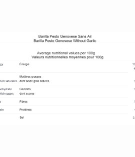 Barilla Pesto Genovese Without Garlic