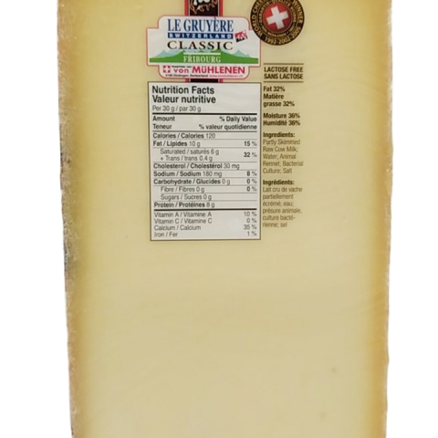 Classic Gruyère Swiss Cheese 200g