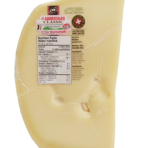 Emmental Classic Swiss Cheese 250g