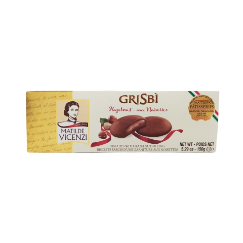 Grisbi Biscuits with Hazelnut Cream Filling