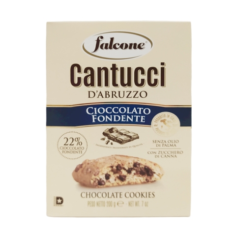 Falcone Cantucci Cookies with Dark Chocolate