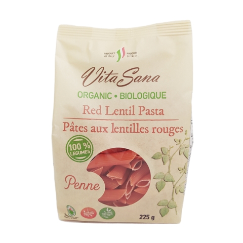 Vita Sana Organic Red Lentil Pasta Gluten Free