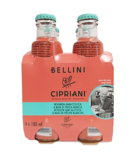 Cipriani Bellini White Peach Non-Alcoholic Beverage (4x180ml)