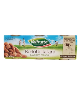Valfrutta Borlotti Beans 3 x 400g
