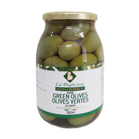 La Pugliesina Green Olives in Brine