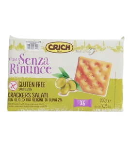 Crich Gluten Free Salted Crackers with Olive Oil
