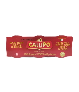 Callipo Solid Light Tuna In Olive Oil 3x80g