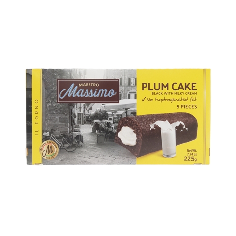 Maestro Massimo Plum Cake Black with Milk Cream