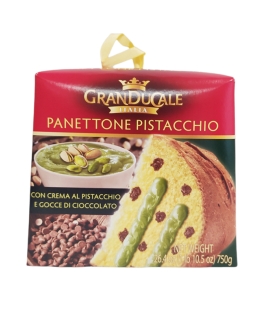 Granducale Panettone with Pistachio Cream and Chocolate Chips