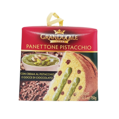 Granducale Panettone with Pistachio Cream and Chocolate Chips