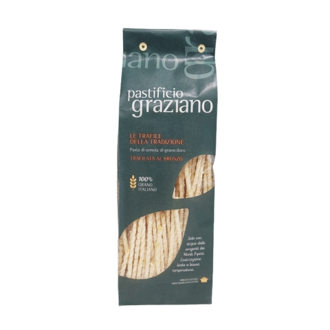 Pastificio Graziano Fusilli Lunghi Durum Wheat Semolina Pasta