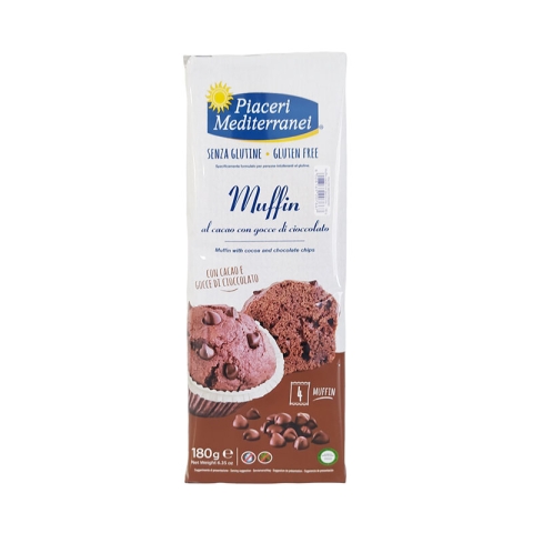 Piaceri Mediterranei Gluten Free Muffin With Cocoa And Chocolate Chips 