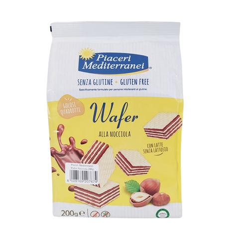 Piaceri Mediterranei Gluten Free Bite Size Wafer With Hazelnut Cream