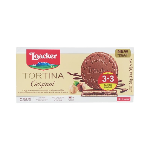 Loacker Tortina Original Cookies 3+3