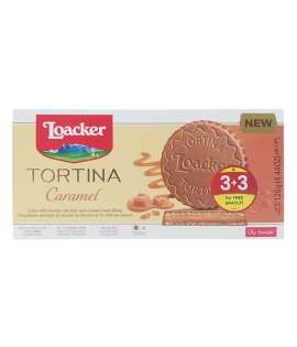 Loacker Tortina Caramel Cookies 3+3