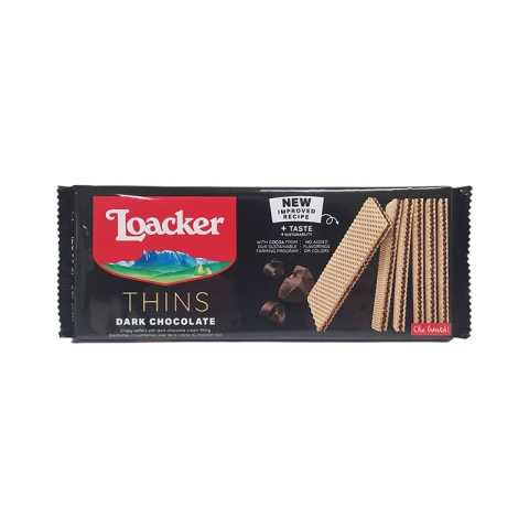 Loacker Thins Dark Chocolate