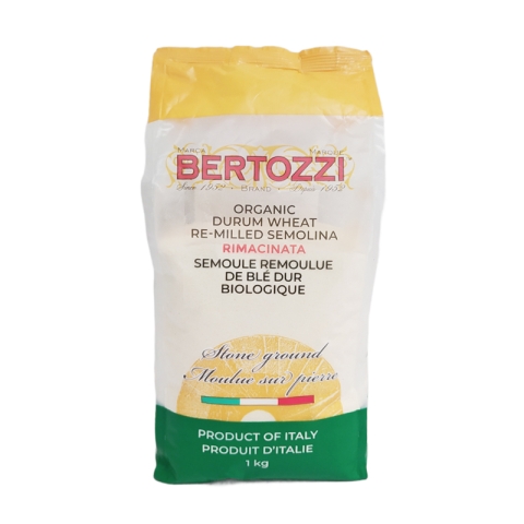 Bertozzi Organic Durum Wheat Re-Milled Semolina 1KG