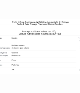 Perle di Sole Orange Flavoured Gelèe Candies 