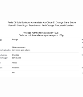 Perle Di Sole Sugar Free Lemon And Orange Flavoured Candies