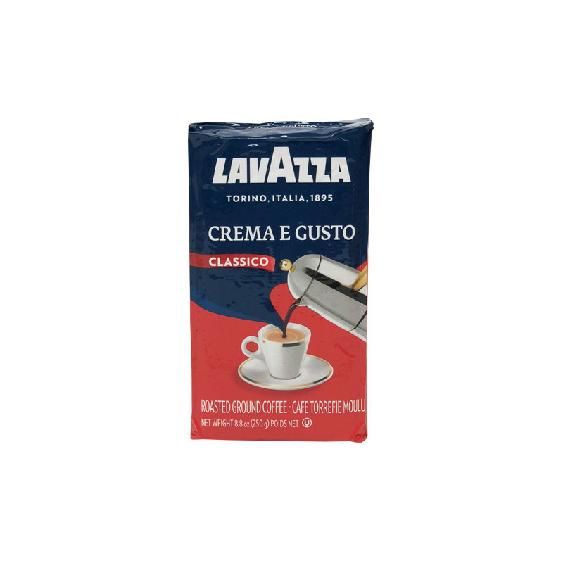 LavAzza Crema e Gusto Classico Roasted Ground Coffee, 8.8 oz